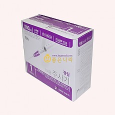 [일회용주사기] 정림 1cc주사기(30G-1cc-1/2인치)